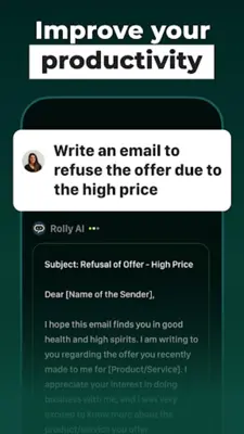 AI Chatbot Assistant - Rolly android App screenshot 2